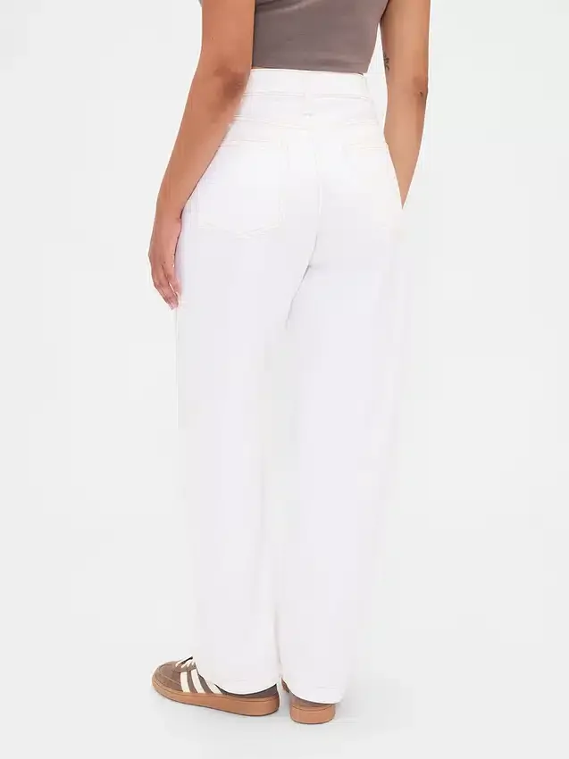 Jeans « Barrel » taille haute pour silhouettes rondes