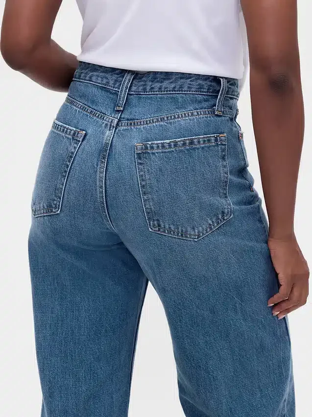 Jeans « Barrel » taille haute pour silhouettes rondes
