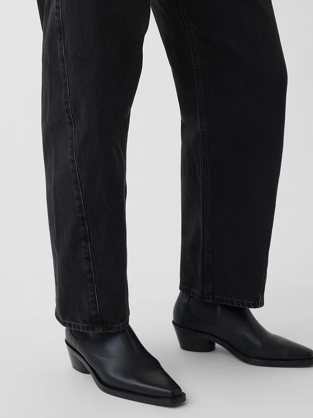 Jeans « Barrel » taille haute pour silhouettes rondes