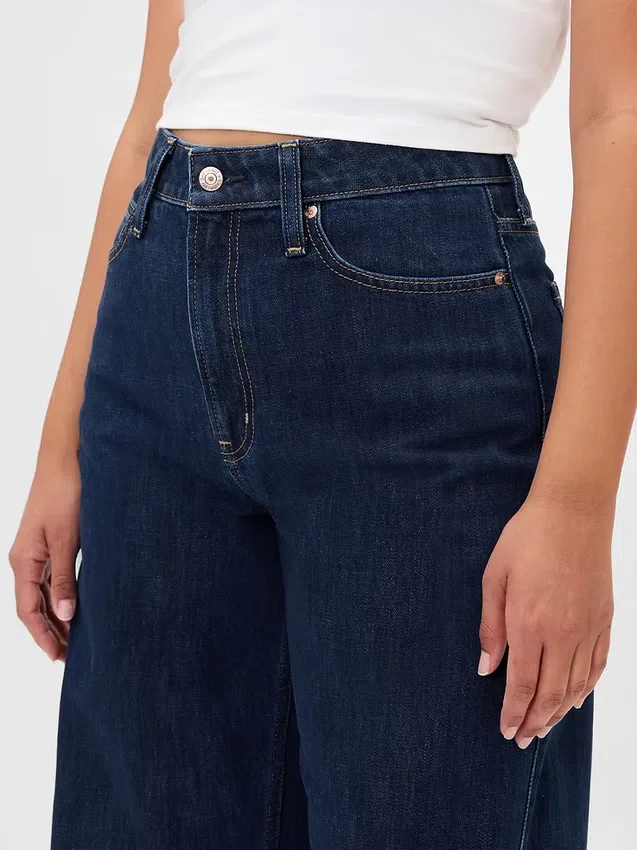 Jeans « Barrel » taille haute pour silhouettes rondes