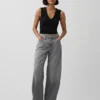 Jeans « Barrel » taille haute ultra-doux