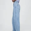 Jeans « Barrel » taille haute ultra-doux