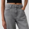 Jeans « Barrel » taille haute ultra-doux
