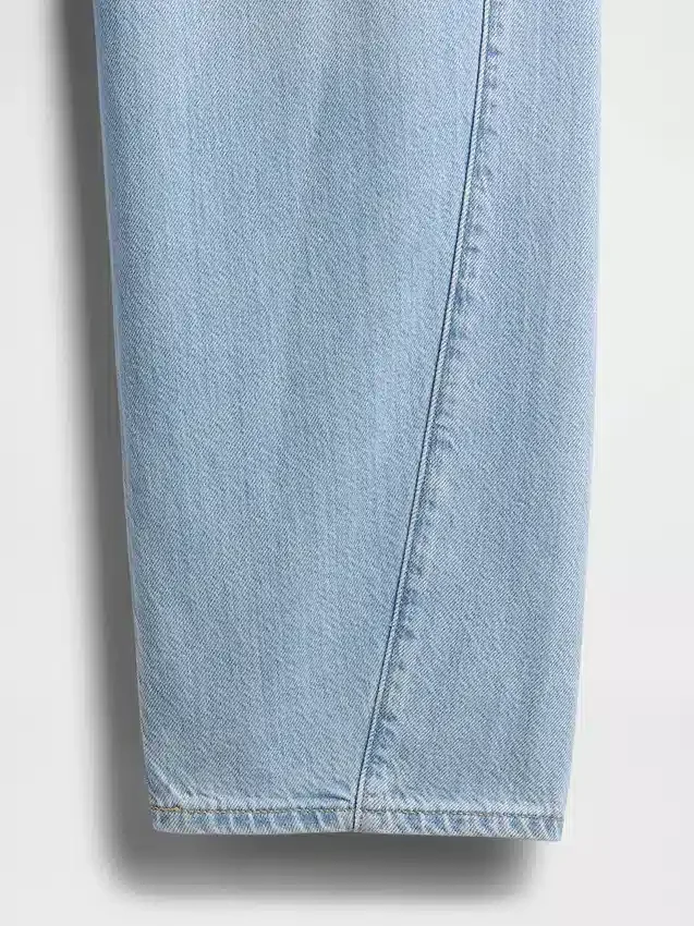 Jeans « Barrel » taille haute ultra-doux