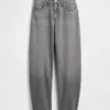 Jeans « Barrel » taille haute ultra-doux