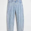 Jeans « Barrel » ultra-doux à taille basse