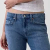 Jeans bootcut décontractés à taille mi-haute