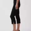 Jeans capri court à taille haute