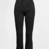 Jeans capri court à taille haute