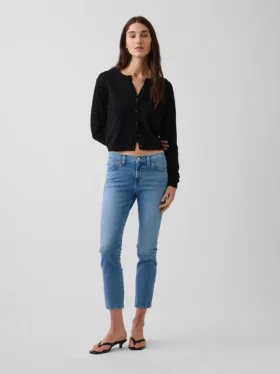 Jeans capri taille basse