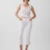 Jeans capri taille basse