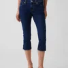 Jeans capri taille basse