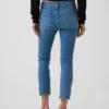 Jeans capri taille basse