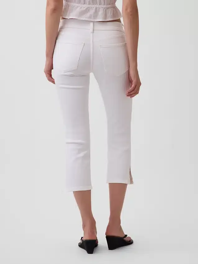 Jeans capri taille basse