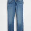 Jeans capri taille basse
