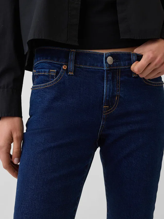 Jeans capri taille basse