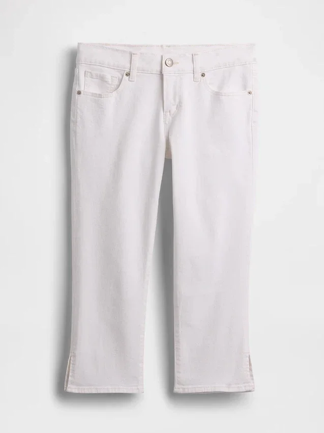 Jeans capri taille basse