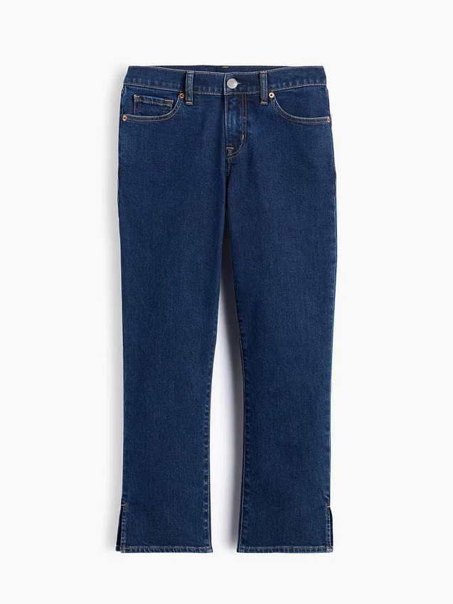 Jeans capri taille basse