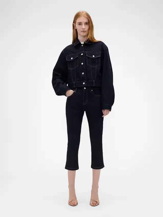 Jeans capri taille basse GAP × Victoria Beckham
