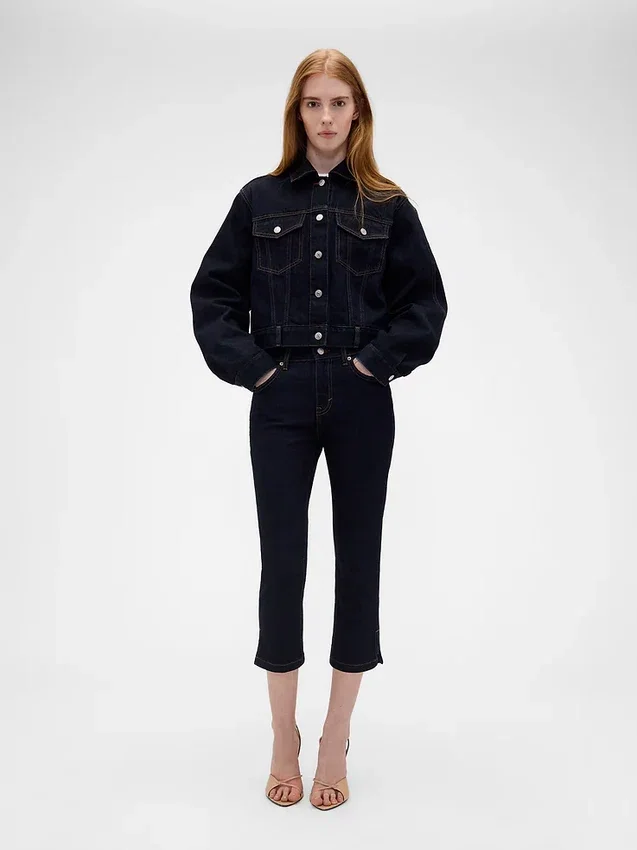 Jeans capri taille basse GAP × Victoria Beckham