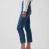 Jeans capri taille haute