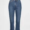 Jeans capri taille haute