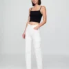 Jeans cargo ample taille moyenne style années 90