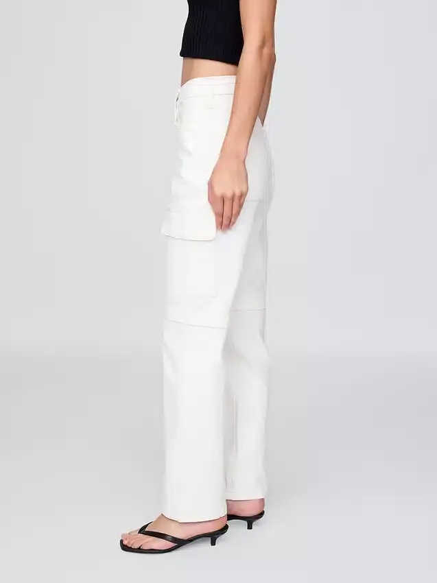 Jeans cargo ample taille moyenne style années 90