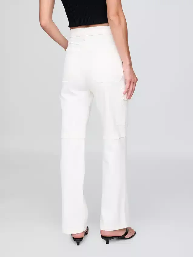 Jeans cargo ample taille moyenne style années 90