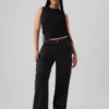 Jeans cargo ample taille moyenne style années 90
