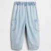 Jeans cargo à taille haute et à enfiler « Strawberry » pour Bébé & Enfant