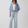 Jeans court ample taille basse style années 90