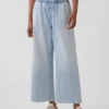 Jeans court ample taille basse style années 90