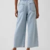 Jeans court ample taille basse style années 90
