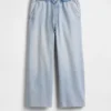 Jeans court ample taille basse style années 90