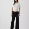 Jeans court décontracté à taille basse
