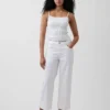 Jeans court décontracté à taille basse