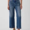 Jeans court décontracté à taille basse