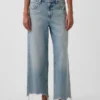 Jeans court décontracté à taille basse