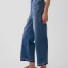 Jeans court décontracté à taille basse