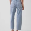 Jeans court décontracté à taille basse