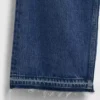 Jeans court décontracté à taille basse