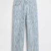 Jeans court décontracté à taille basse
