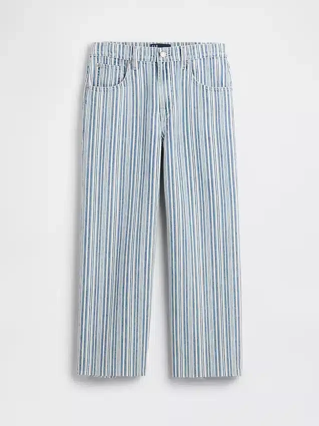 Jeans court décontracté à taille basse