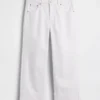 Jeans court décontracté à taille basse