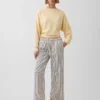 Jeans court à rayures, taille basse, coupe ample et décontractée, style années 90