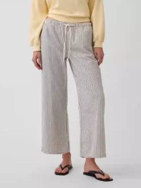 Jeans court à rayures, taille basse, coupe ample et décontractée, style années 90