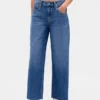 Jeans court, ultra-doux et ample, à taille basse