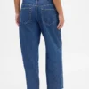Jeans court, ultra-doux et ample, à taille basse