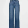 Jeans court, ultra-doux et ample, à taille basse